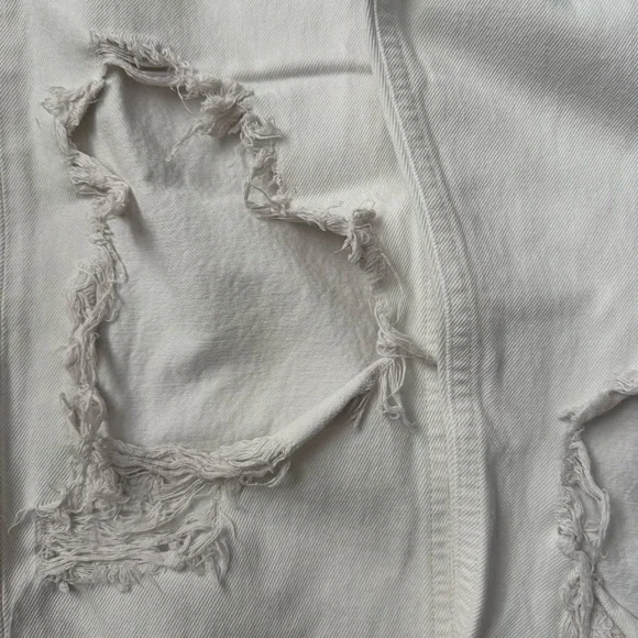 AGOLDE 90s Mid Rise Loose Fit in White Out Size 27